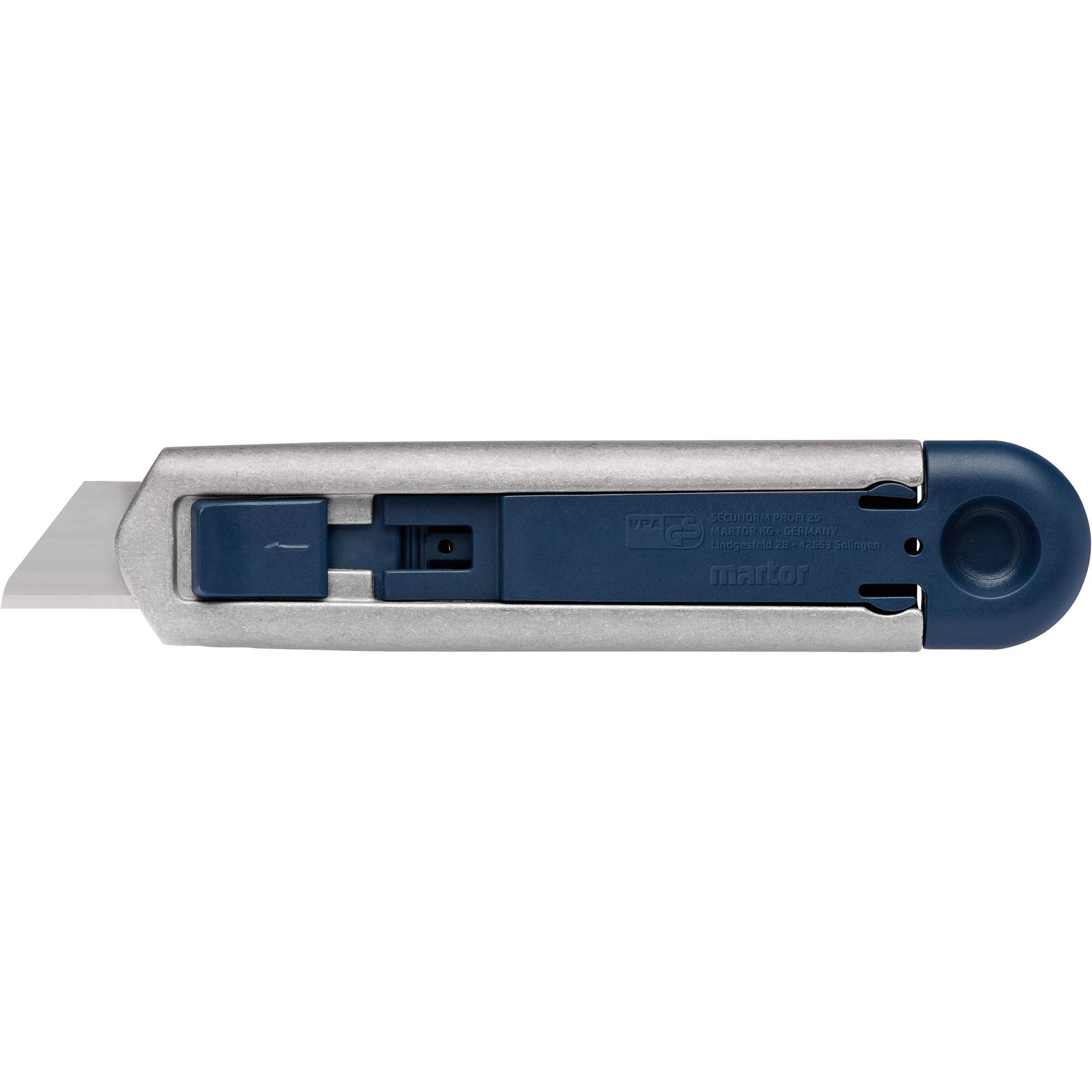 Secunorm Profi 25 MDP avec lame à pointe émoussée, 18 mm, Acier inoxydable, Robuste, Prise en Aluminium