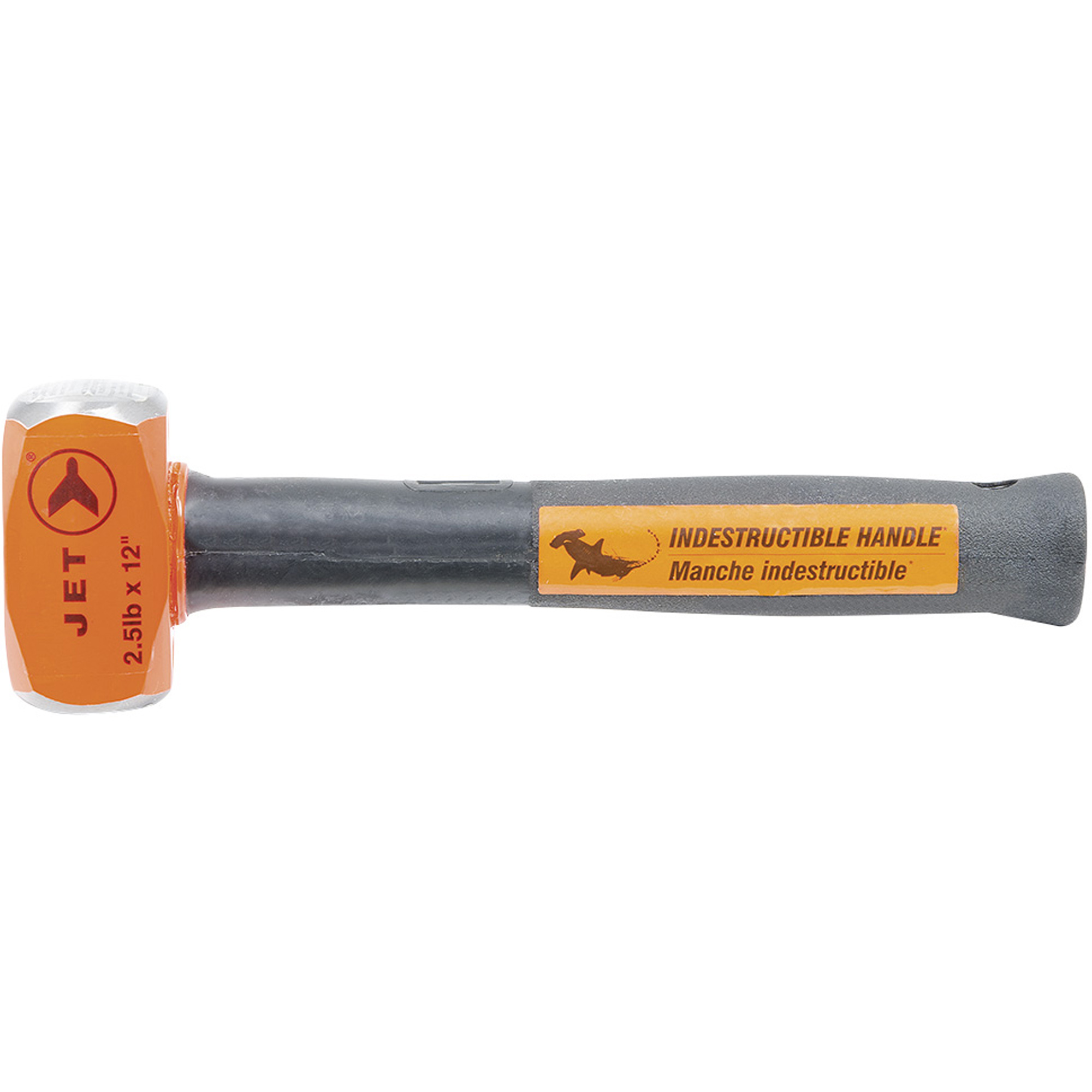 Masse à manche indestructible, 2,5 lb, 12", Prise Acier tubulaire
