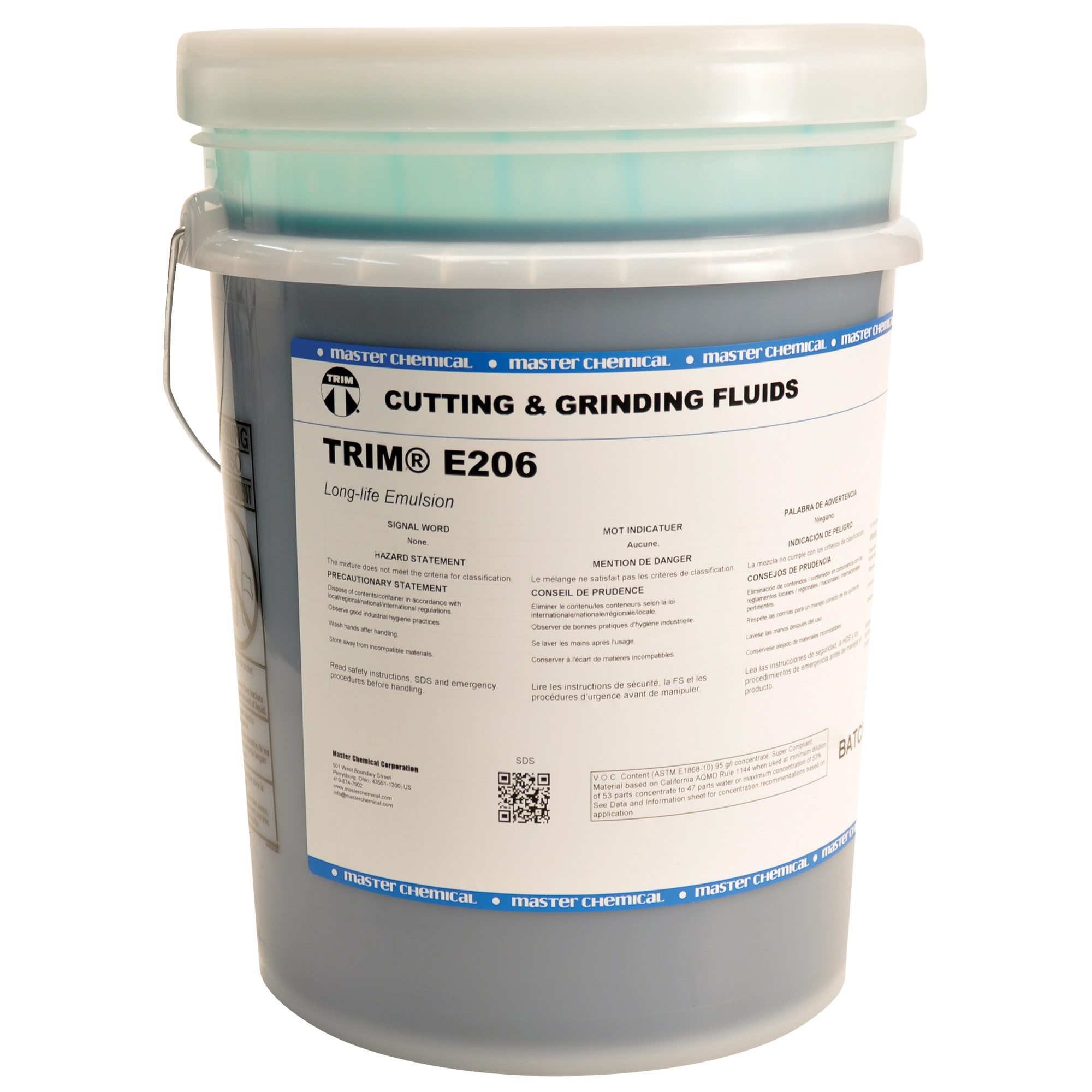 Émulsion de refroidissement longue durée E206 TRIMMD, Seau