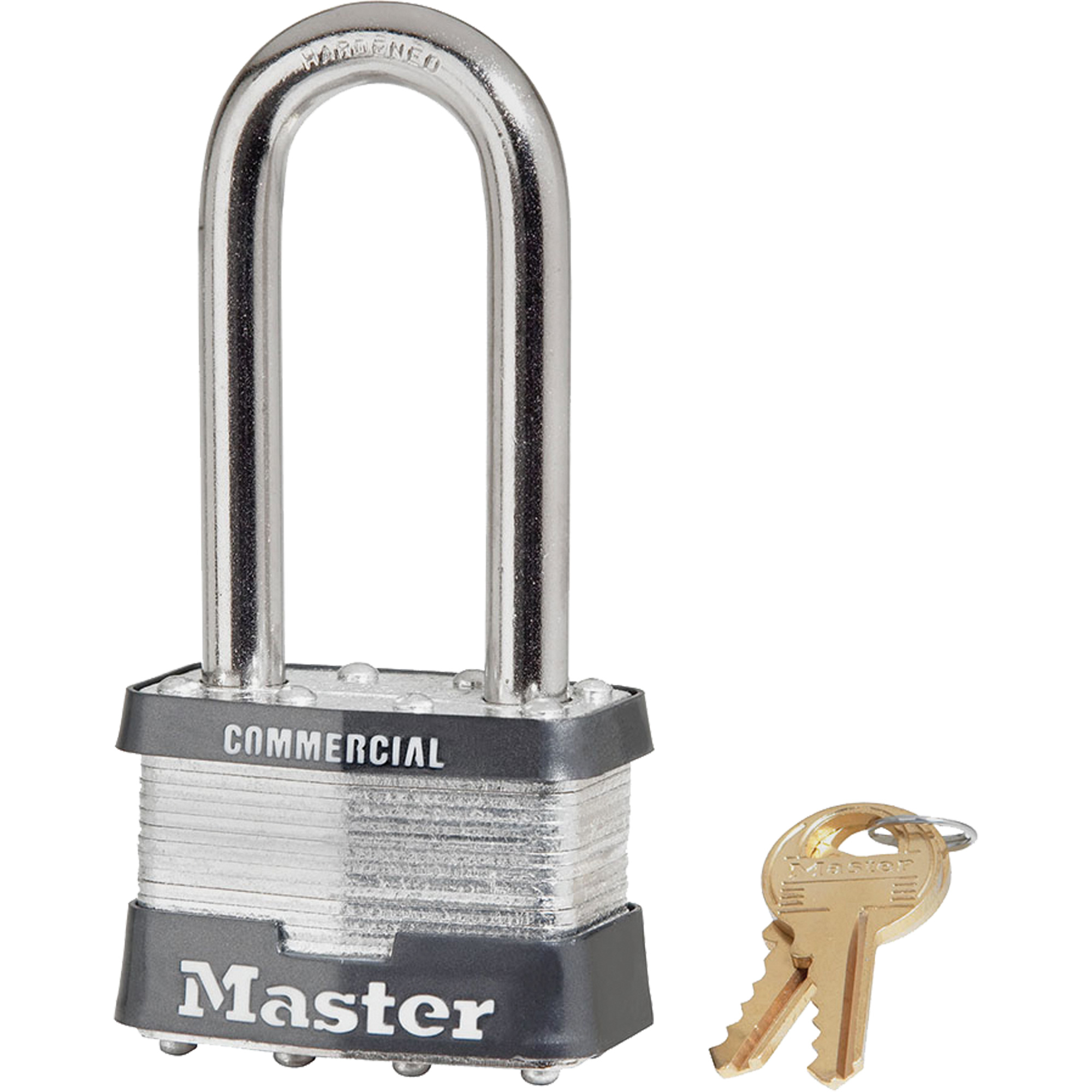 Cadenas commercial, Clés différentes, Acier laminé, Largeur de 2"