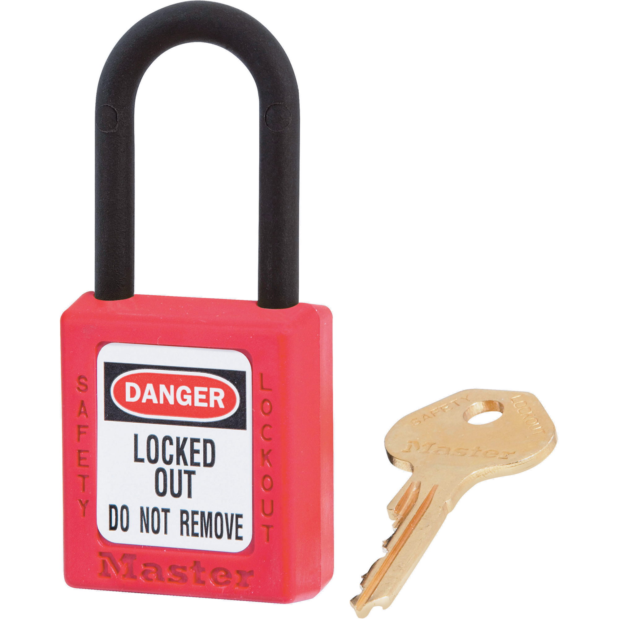 Cadenas diélectrique ZenexMC, Cadenas de sécurité, Clés différentes, Thermoplastique, Largeur de 1-1/2"