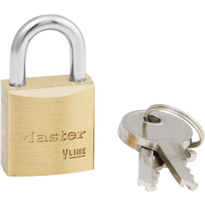 Cadenas économiques V-Line, Clés identiques, Laiton massif, Largeur de 7/16"