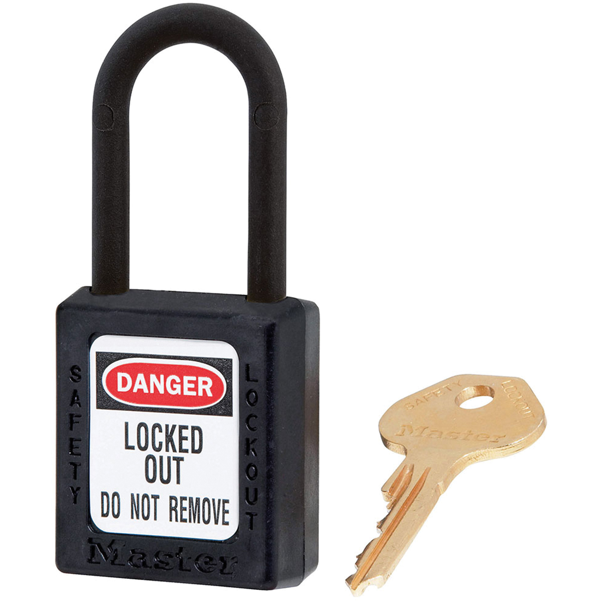 Cadenas ZenexMC - ensemble de 6, Cadenas de sécurité, Clés identiques, Thermoplastique, Largeur de 1-1/2"