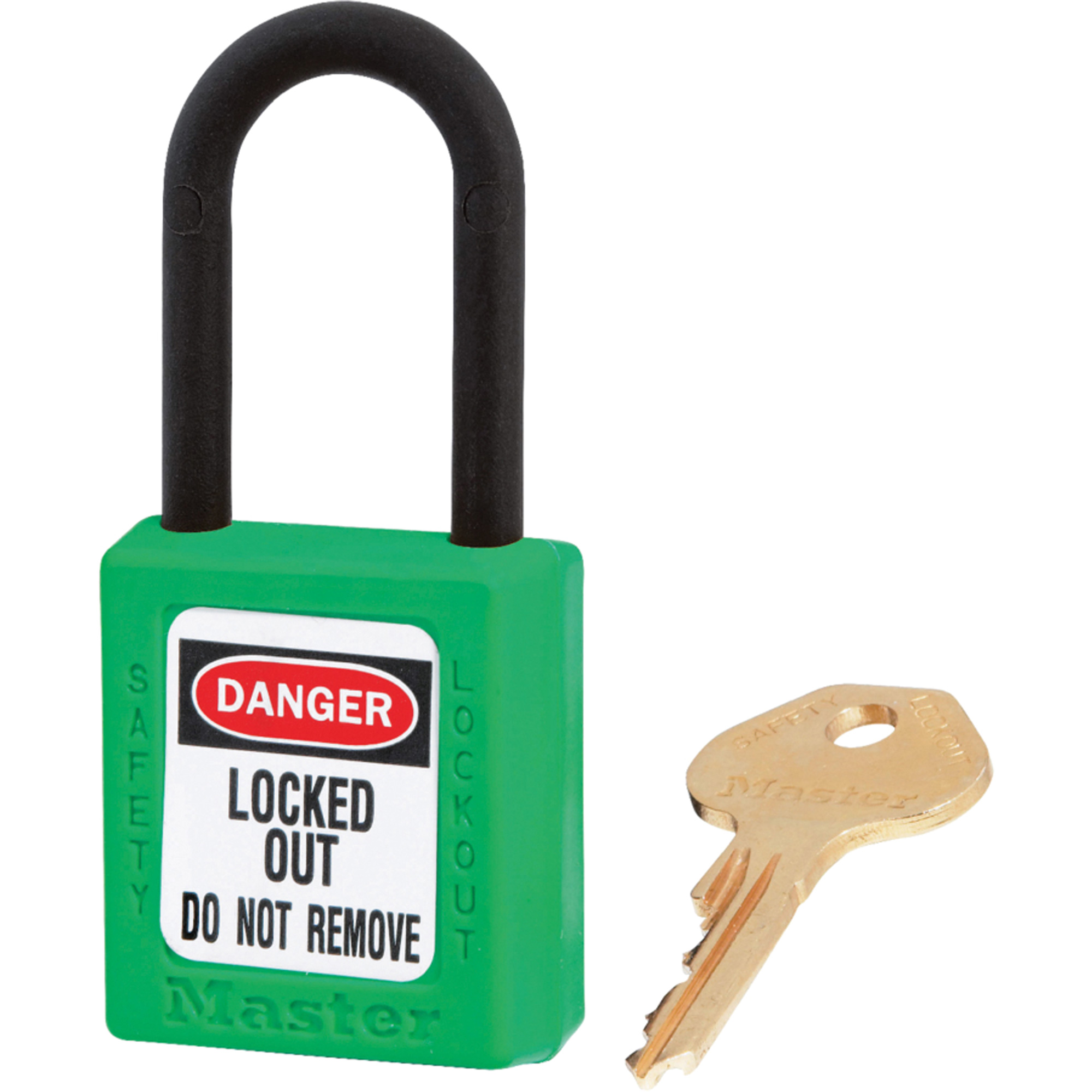 Cadenas ZenexMC - ensemble de 6, Cadenas de sécurité, Clés identiques, Thermoplastique, Largeur de 1-1/2"
