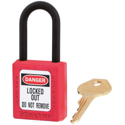 Cadenas ZenexMC - ensemble de 12, Cadenas de sécurité, Clés identiques, Thermoplastique, Largeur de 1-1/2"