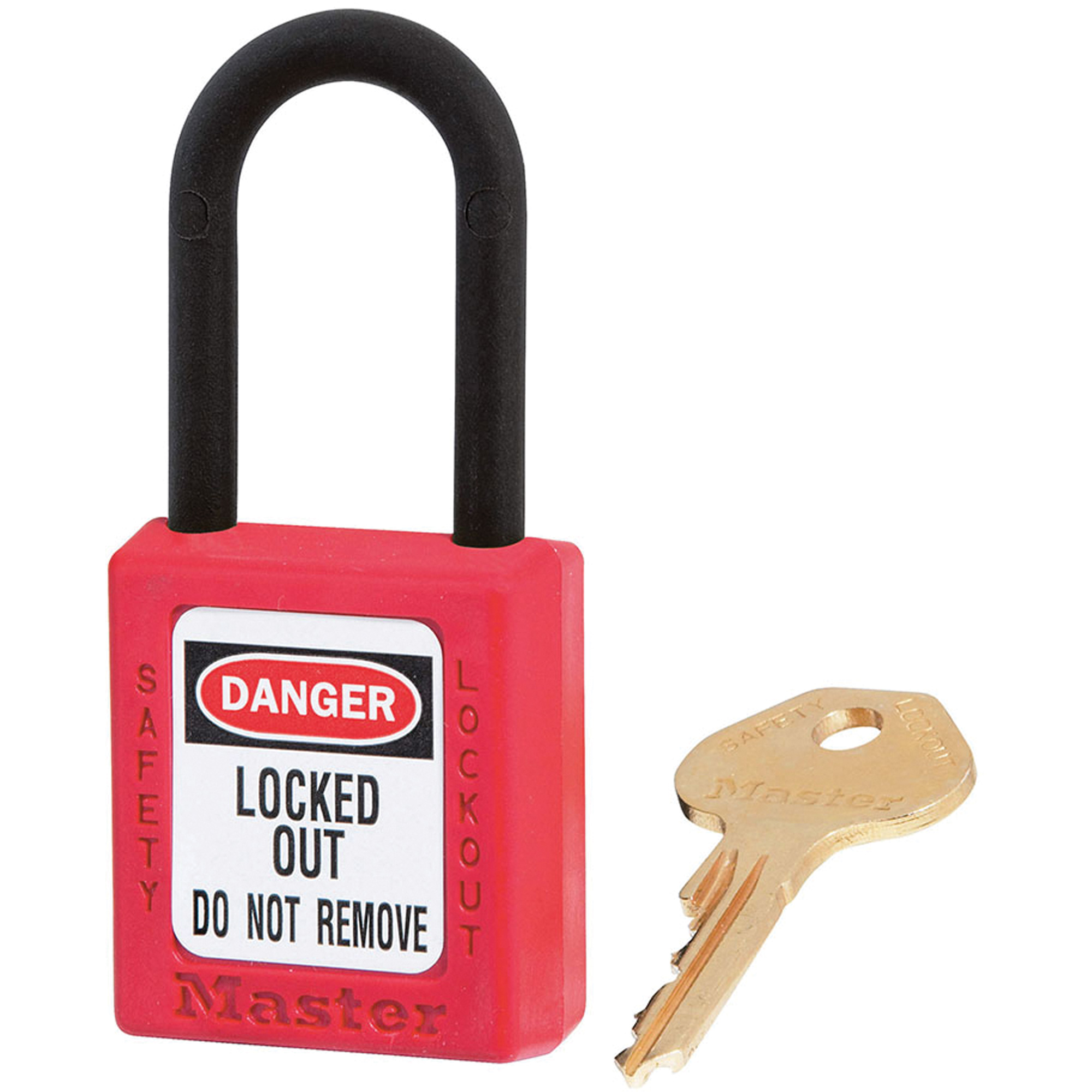 Cadenas ZenexMC - ensemble de 6, Cadenas de sécurité, Clés identiques, Thermoplastique, Largeur de 1-1/2"