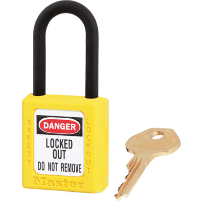 Cadenas ZenexMC - ensemble de 6, Cadenas de sécurité, Clés identiques, Thermoplastique, Largeur de 1-1/2"