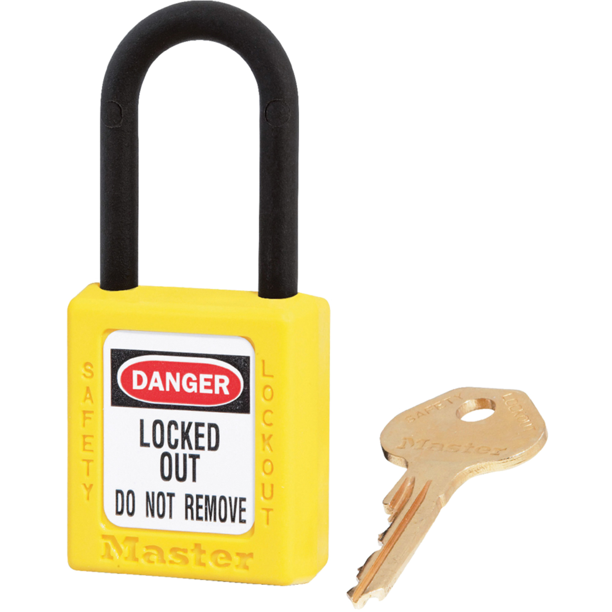 Cadenas ZenexMC - ensemble de 6, Cadenas de sécurité, Clés identiques, Thermoplastique, Largeur de 1-1/2"