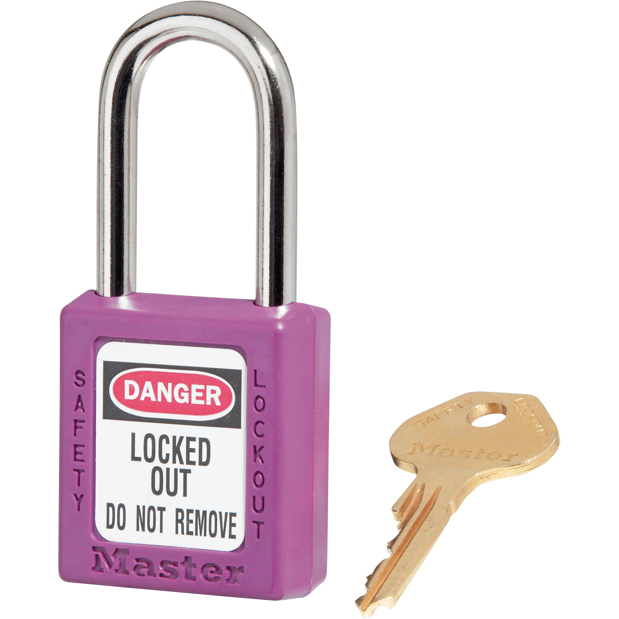 Cadenas ZenexMC série 410 - ensemble de 3, Cadenas de sécurité, Clés identiques, Thermoplastique, Largeur de 1-1/2"