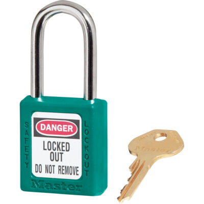 Cadenas ZenexMC série 410 - ensemble de 3, Cadenas de sécurité, Clés identiques, Thermoplastique, Largeur de 1-1/2"