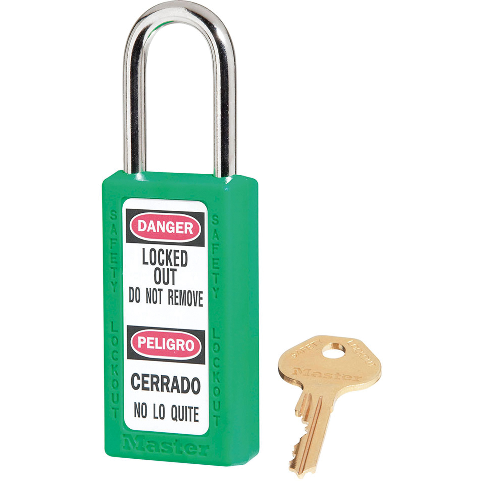 Cadenas ZenexMC série 411 - ensemble de 12, Cadenas de sécurité, Clés identiques, Thermoplastique, Largeur de 1-1/2"
