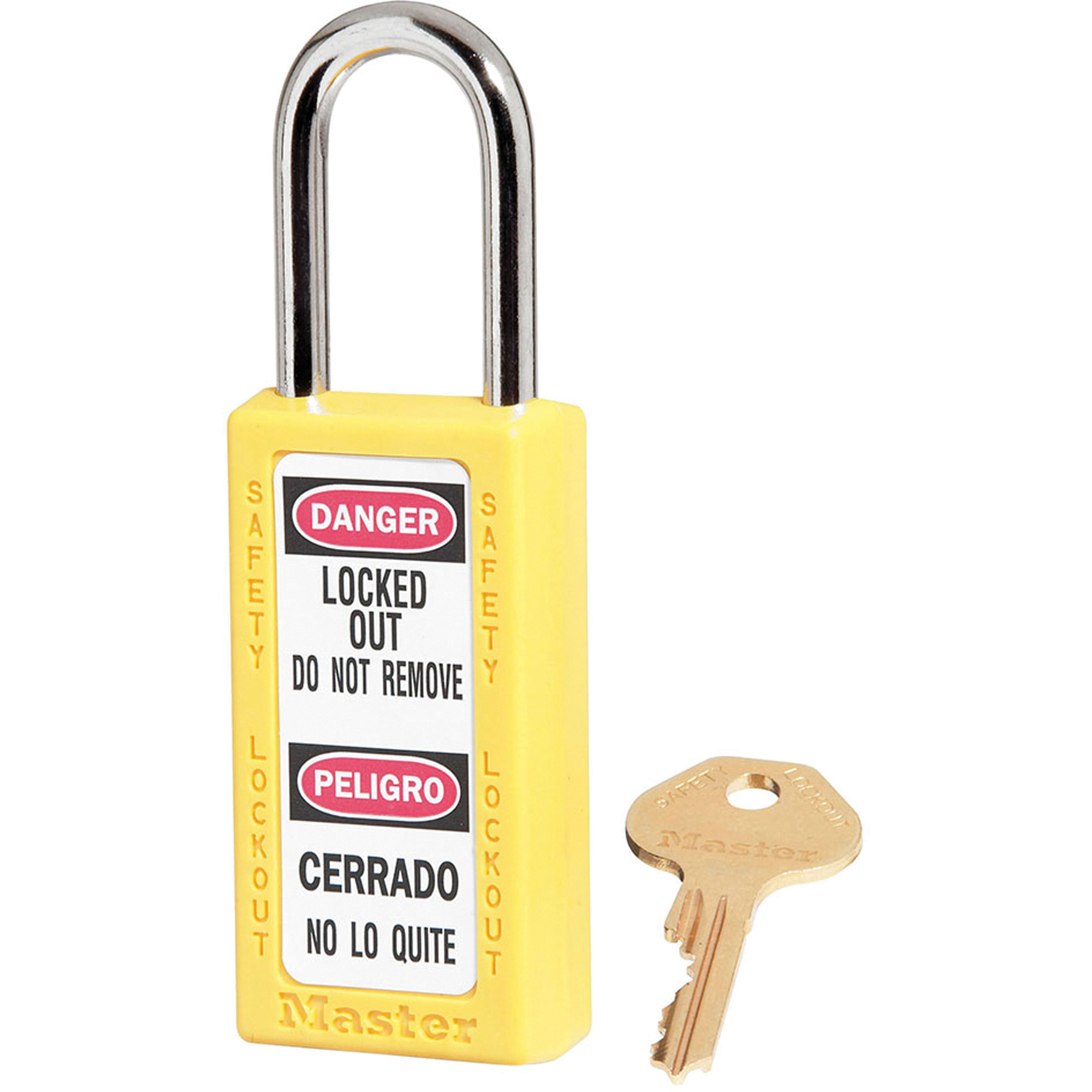 Cadenas ZenexMC série 411 - ensemble de 6, Cadenas de sécurité, Clés identiques, Thermoplastique, Largeur de 1-1/2"