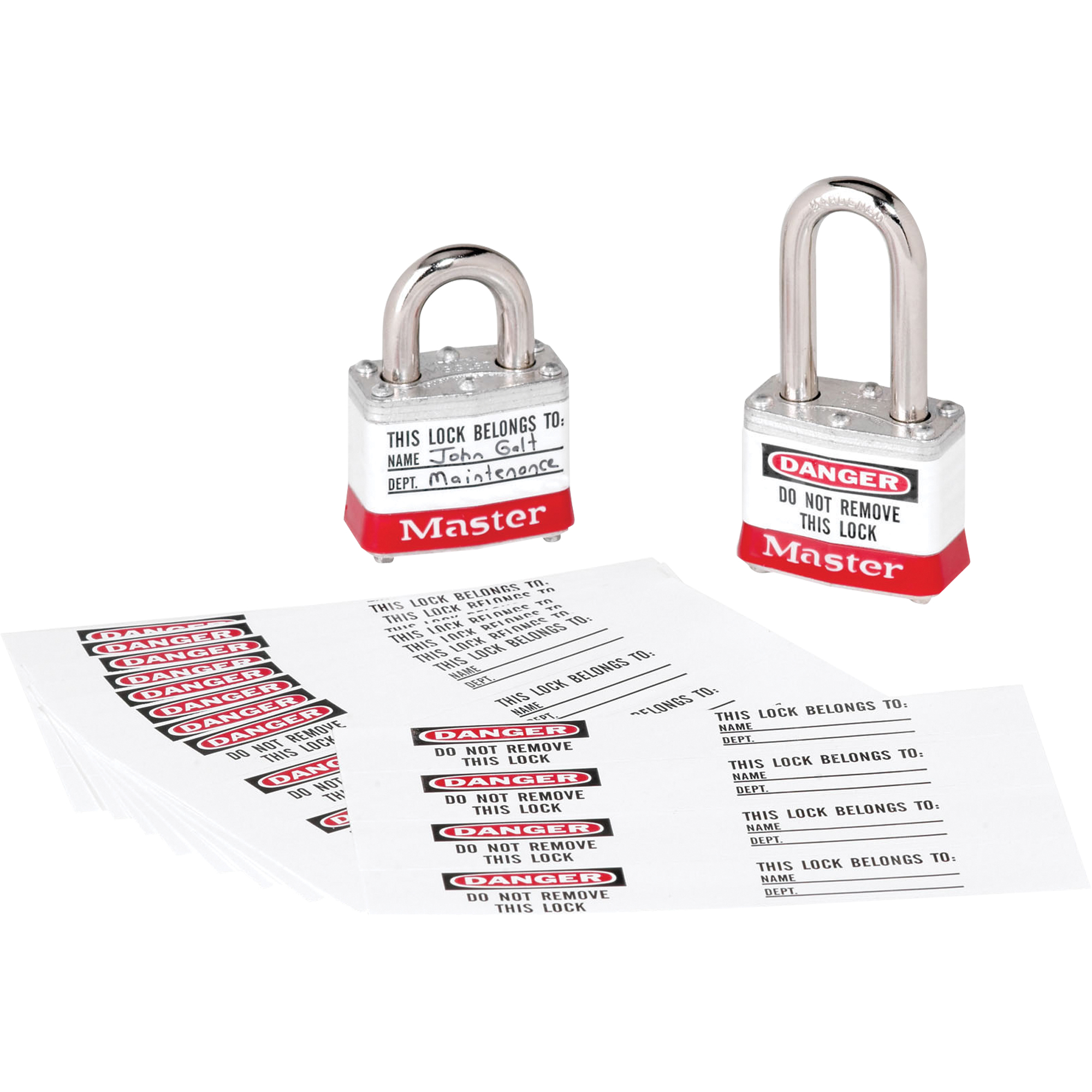 Étiquettes d'identification à photo pour cadenas en thermoplastique ZenexMC