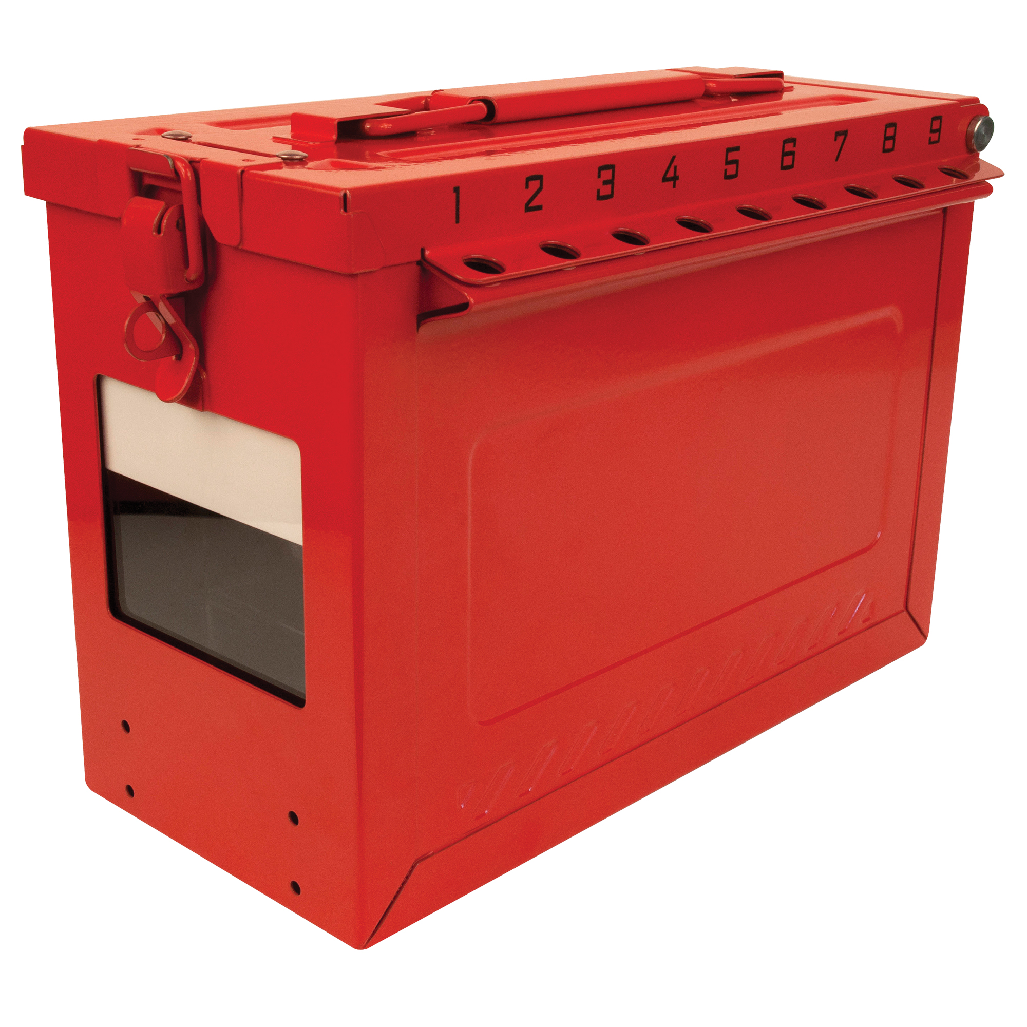 Grand boîtier verrouillable pour groupe, Rouge