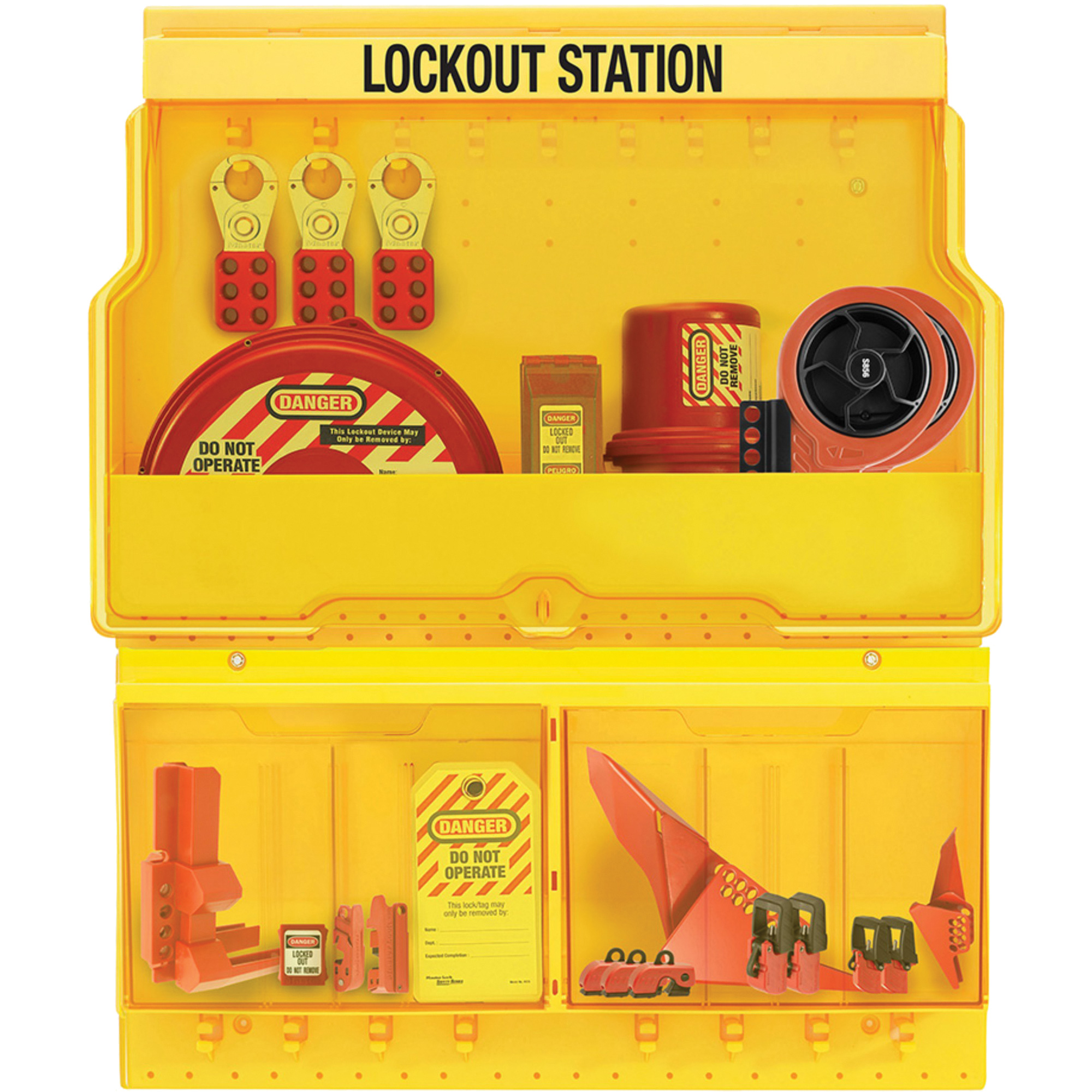 Station de cadenassage pour vannes et appareils électriques de luxe et de qualité supérieure, Cadenas Aucune, Capacité de 32, Cadenas Non compris