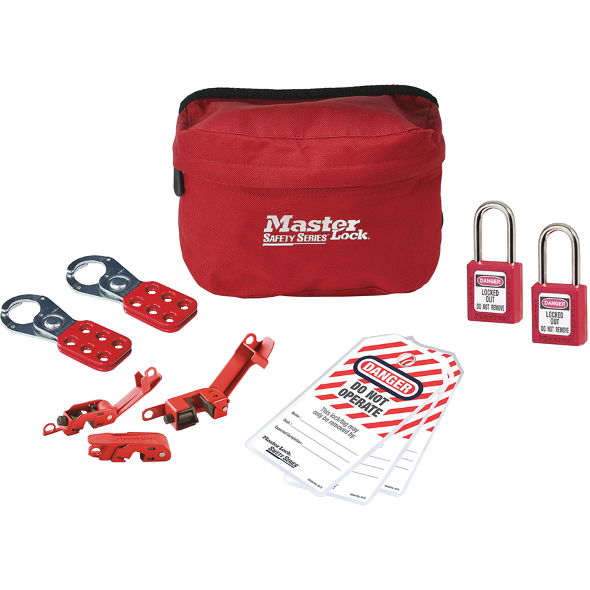 Trousse de cadenassage avec serrures en thermoplastique ZenexMC, Ensemble Électrique, 11 composants compris