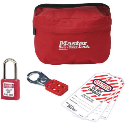 Trousse de cadenassage personnalisée avec cadenas en thermoplastique ZenexMC, 6 composants compris