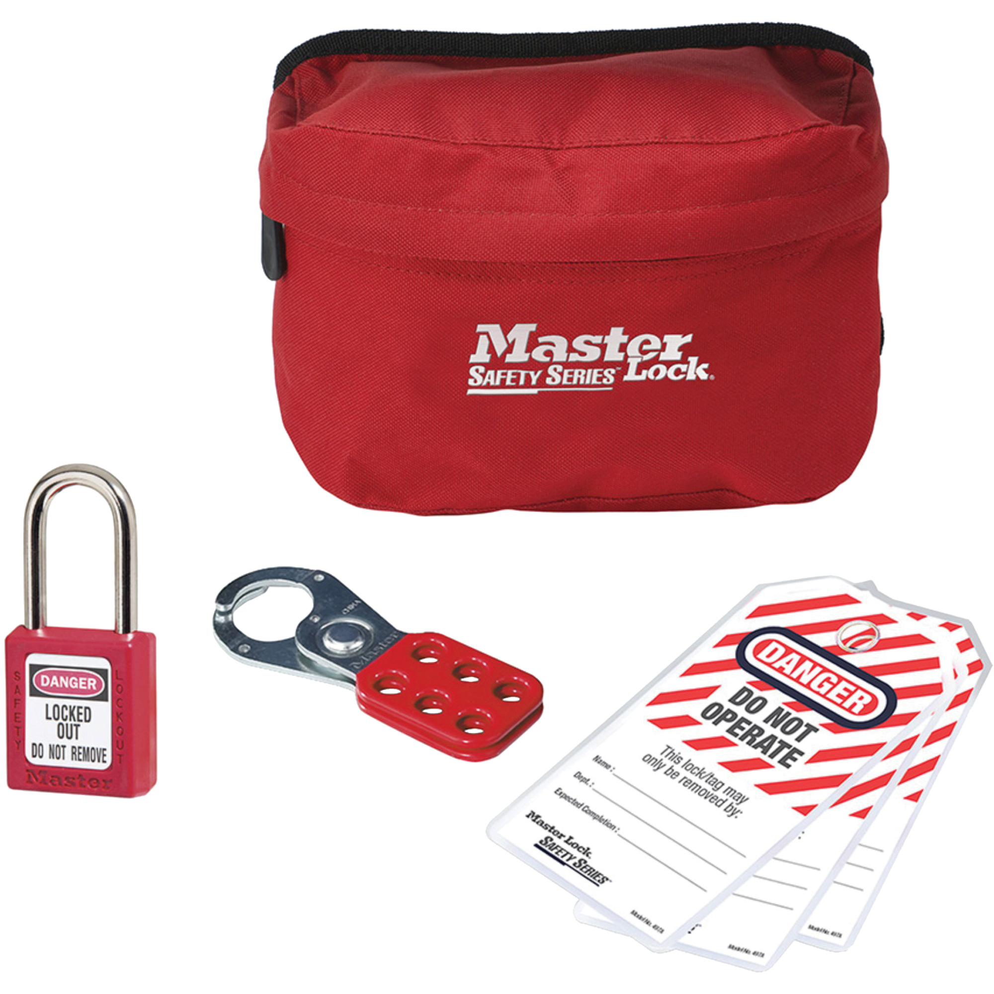 Trousse de cadenassage personnalisée avec cadenas en thermoplastique ZenexMC, 6 composants compris