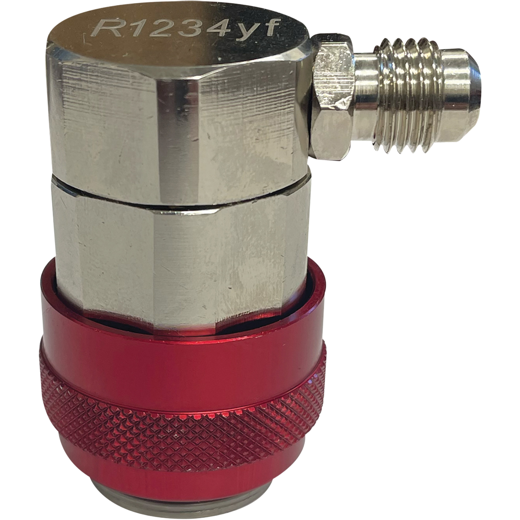 Coupleur de conversion haute pression R1234yf rouge 1/4" FL-M x 17 mm