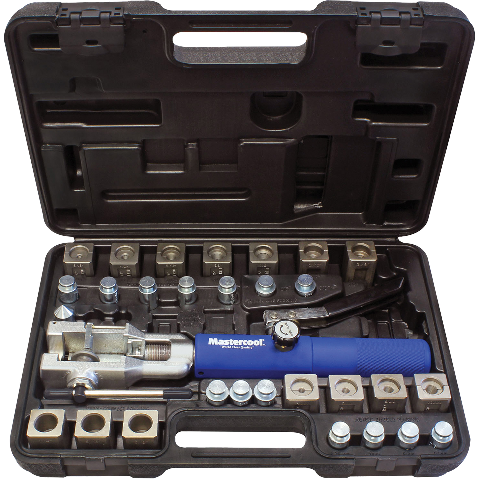 Jeu d'outils d'évasement hydraulique universel avec coupe-tube & adaptateur de conduite à essence
