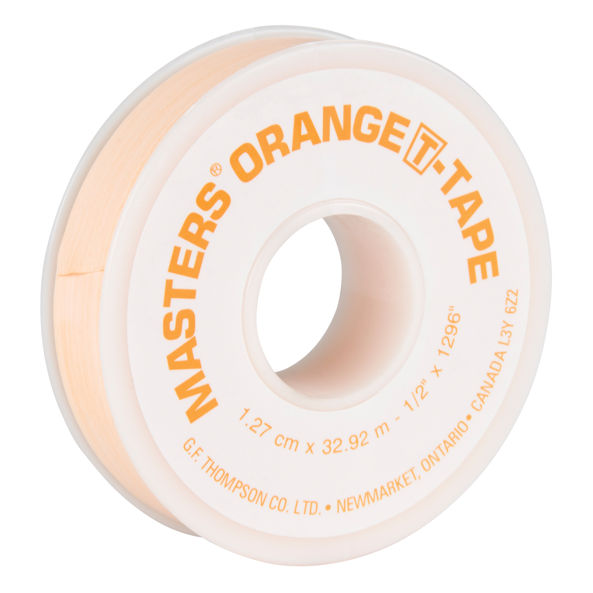 Ruban T, 1296" lo x 1/2" la, Orange