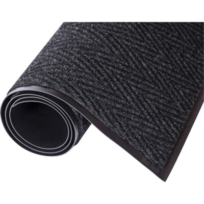 Tapis ChevronMC, Grattoir/Essuie-pieds, 4' x 10' x 5/16", Charbon
