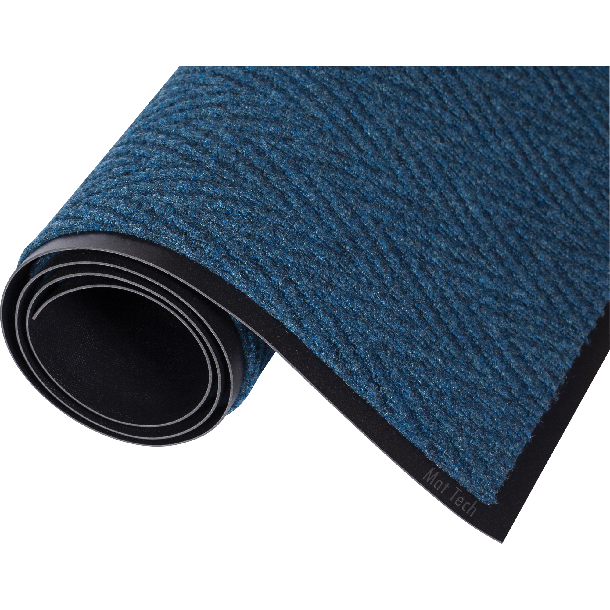 Tapis ChevronMC, Essuie-pieds/grattoir, 3' x 10' x 5/16", Bleu acier