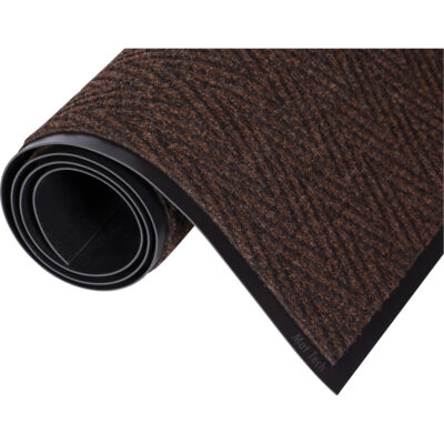 Tapis ChevronMC, Essuie-pieds/grattoir, 3' x 10' x 5/16", Brun