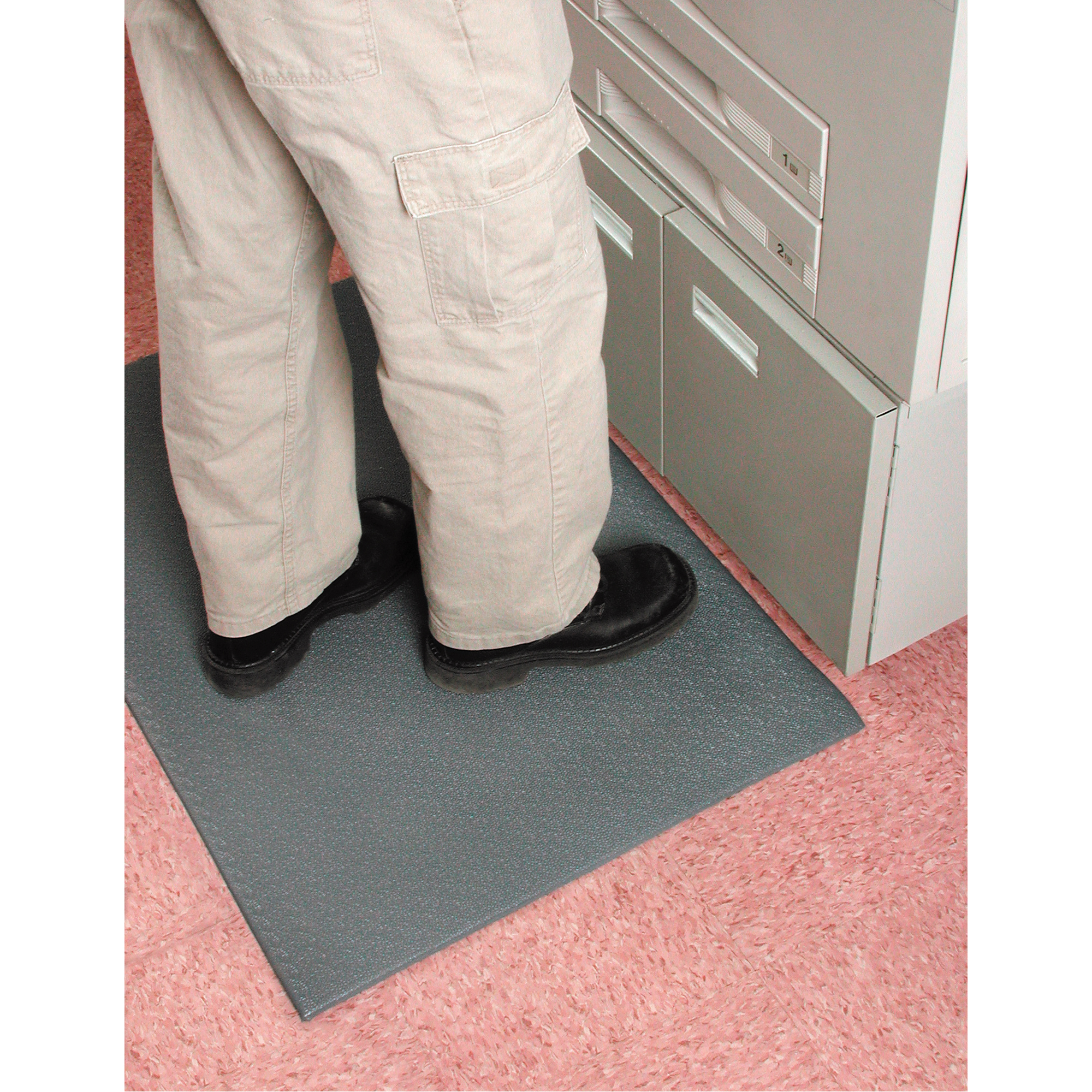 Tapis Comfort-KingMC, Lisse, 2' x 43' x 3/8", Gris, Éponge