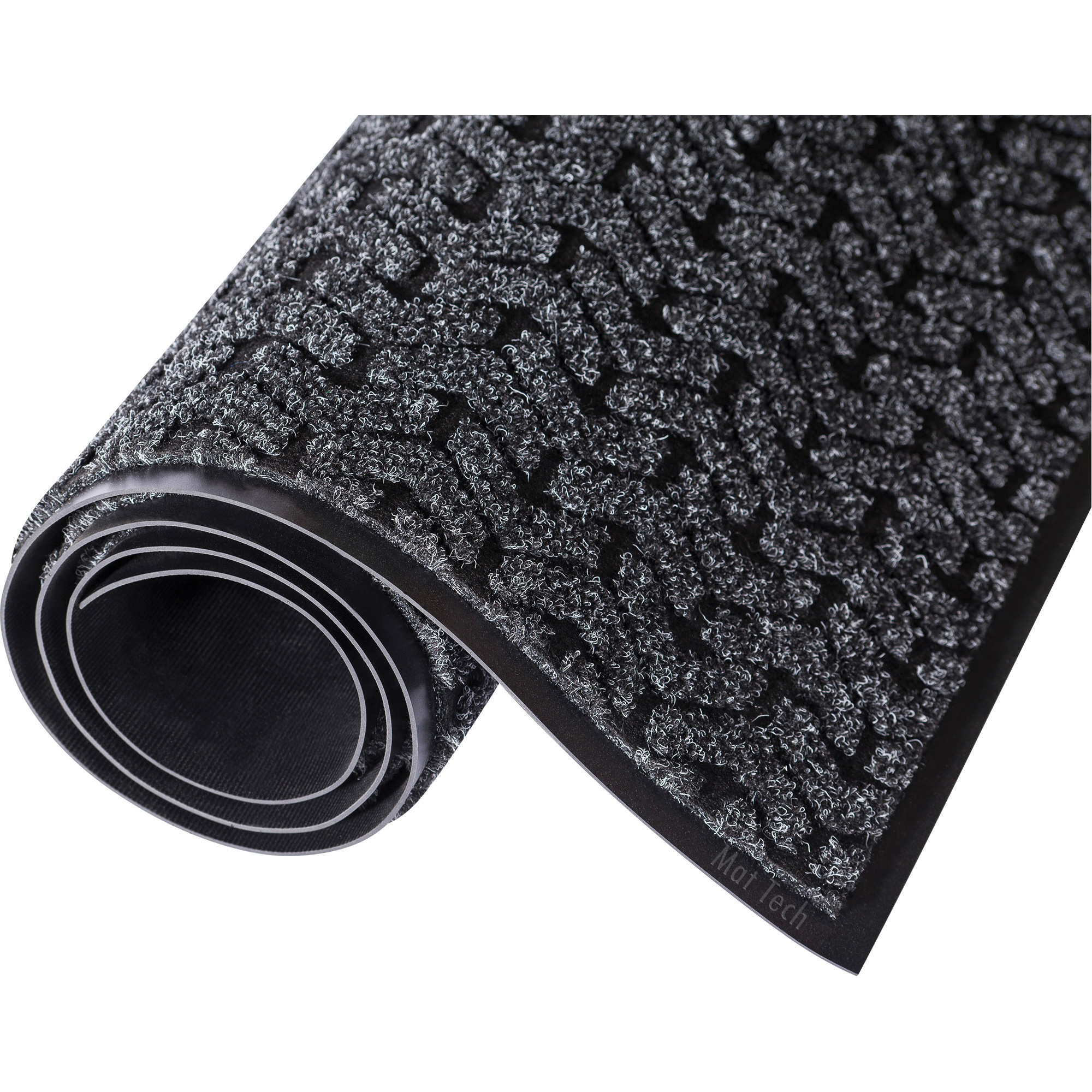 Tapis d'accueil Performance Tire-TrackMC, Essuie-pieds/grattoir, 4' x 8' x 3/8", Charbon