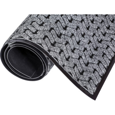 Tapis d'accueil Performance Tire-TrackMC, Essuie-pieds/grattoir, 4' x 8' x 3/8", Gris