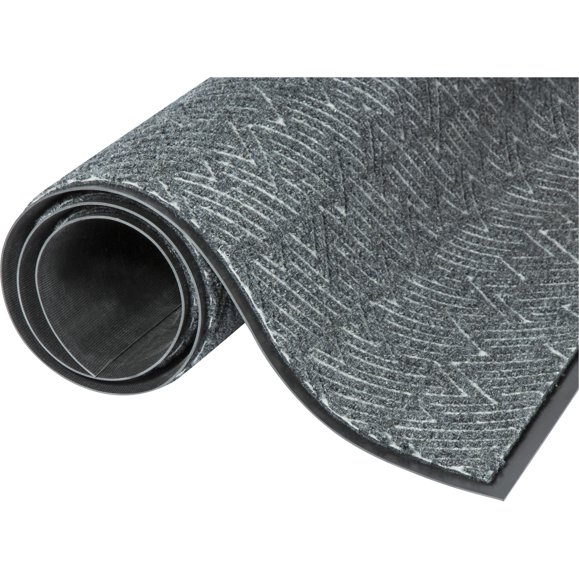 Tapis d’accueil Performance Triathlon, Essuie-pieds/grattoir, 3' x 10' x 7/16", Gris frais