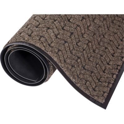 Tapis de couloir Tire-TrackMC, Essuie-pieds/grattoir, 3' x 60' x 3/8", Brun