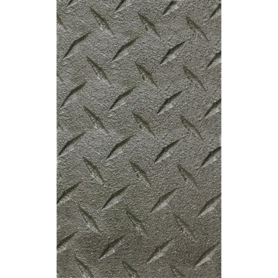 Tapis Dura ShockMC, Nid d'abeilles/Rainuré, 4' x 6' x 3/4", Noir, Caoutchouc