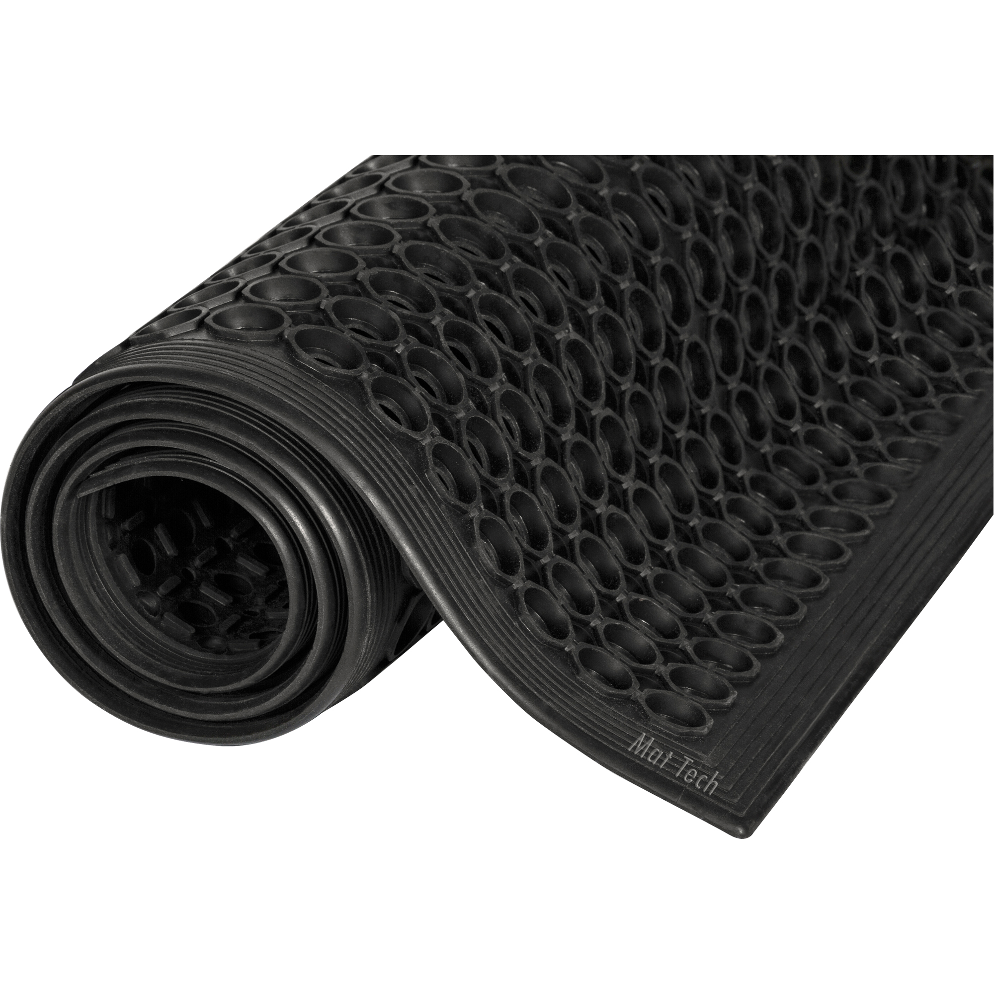 Tapis léger SafewalkMC, Nid d'abeilles, 3' x 5' x 1/2", Noir, Caoutchouc