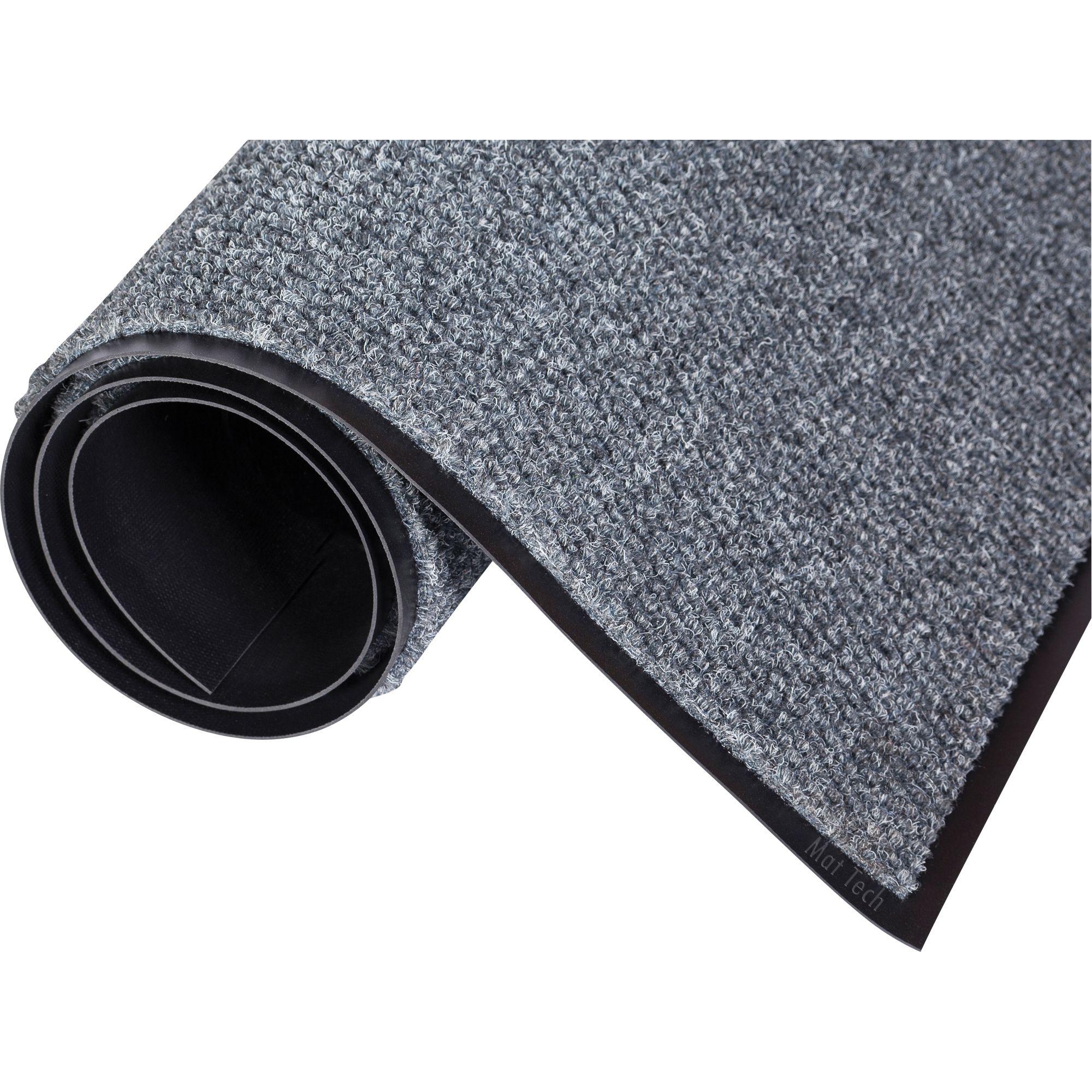Tapis MarathonMC, Essuie-pieds/grattoir, 3' x 10' x 3/8", Bleu/gris