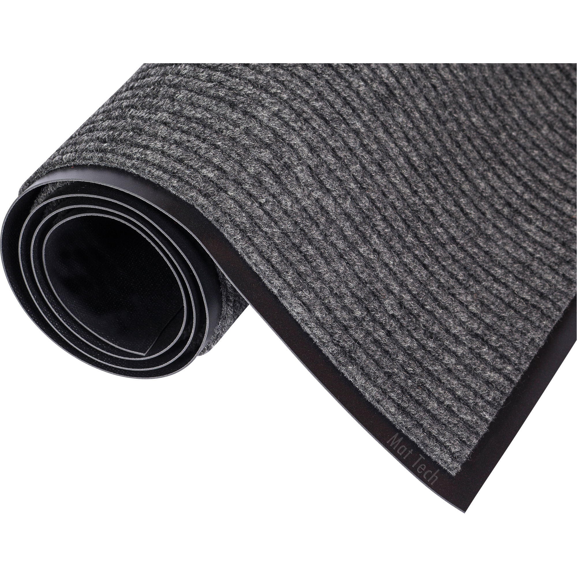 Tapis Needle-RibMC, Essuie-pieds/grattoir, 3' x 7' x 15/16", Gris