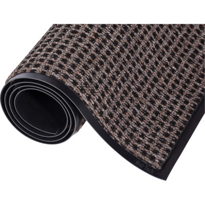Tapis Oxford-LiteMC, Essuie-pieds, 3' x 10' x 5/16", Brun/noir