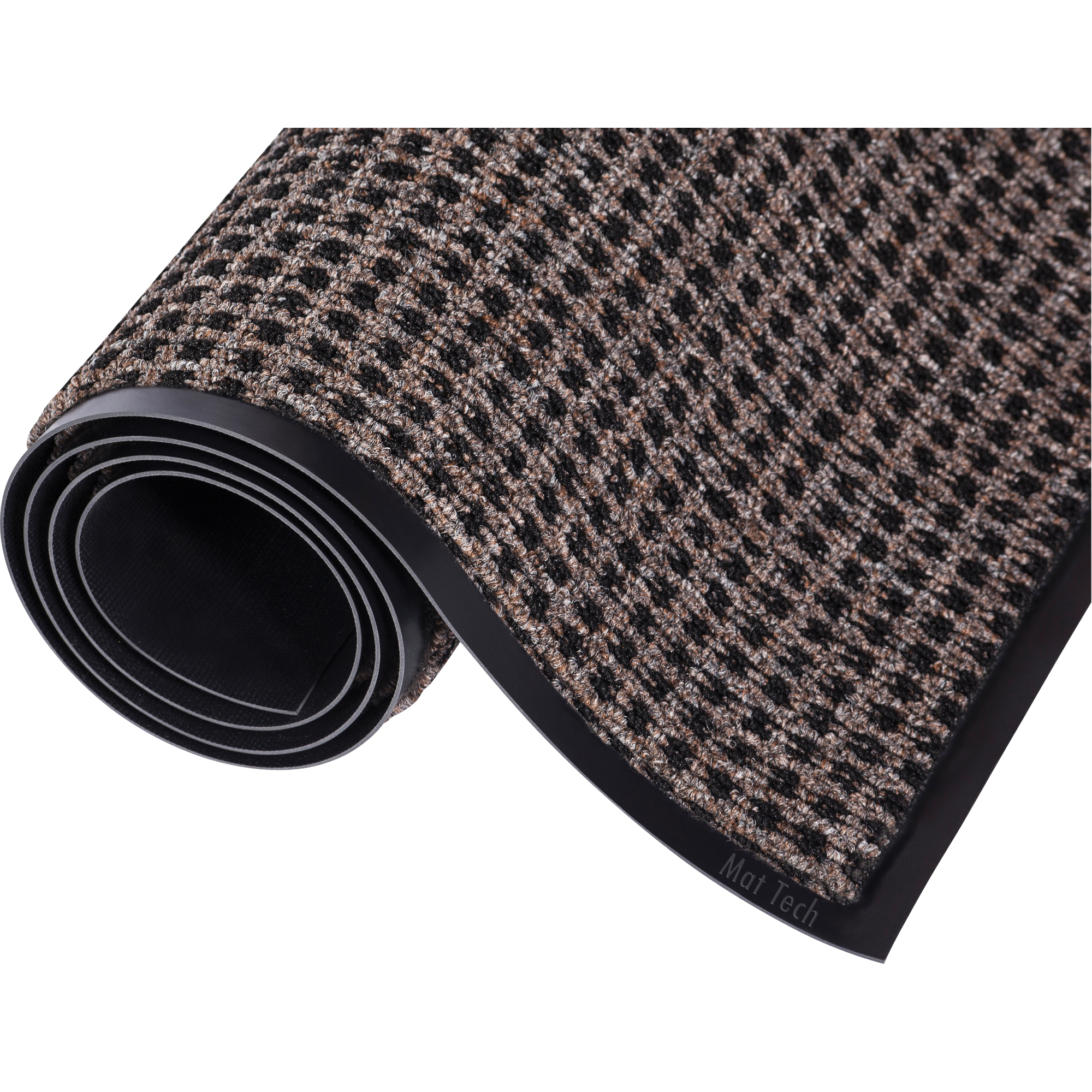 Tapis Oxford-LiteMC, Essuie-pieds, 3' x 10' x 5/16", Brun/noir