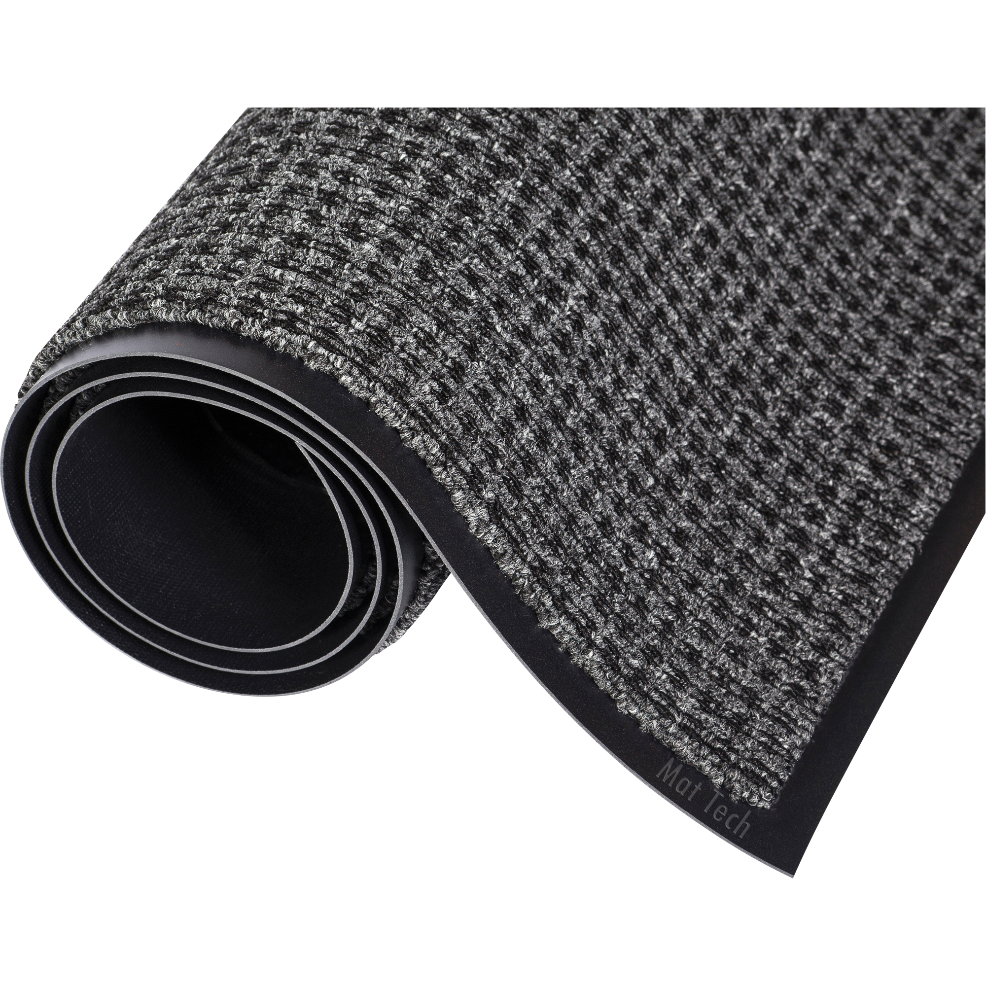 Tapis Oxford-LiteMC, Essuie-pieds, 3' x 5' x 5/16", Gris/noir