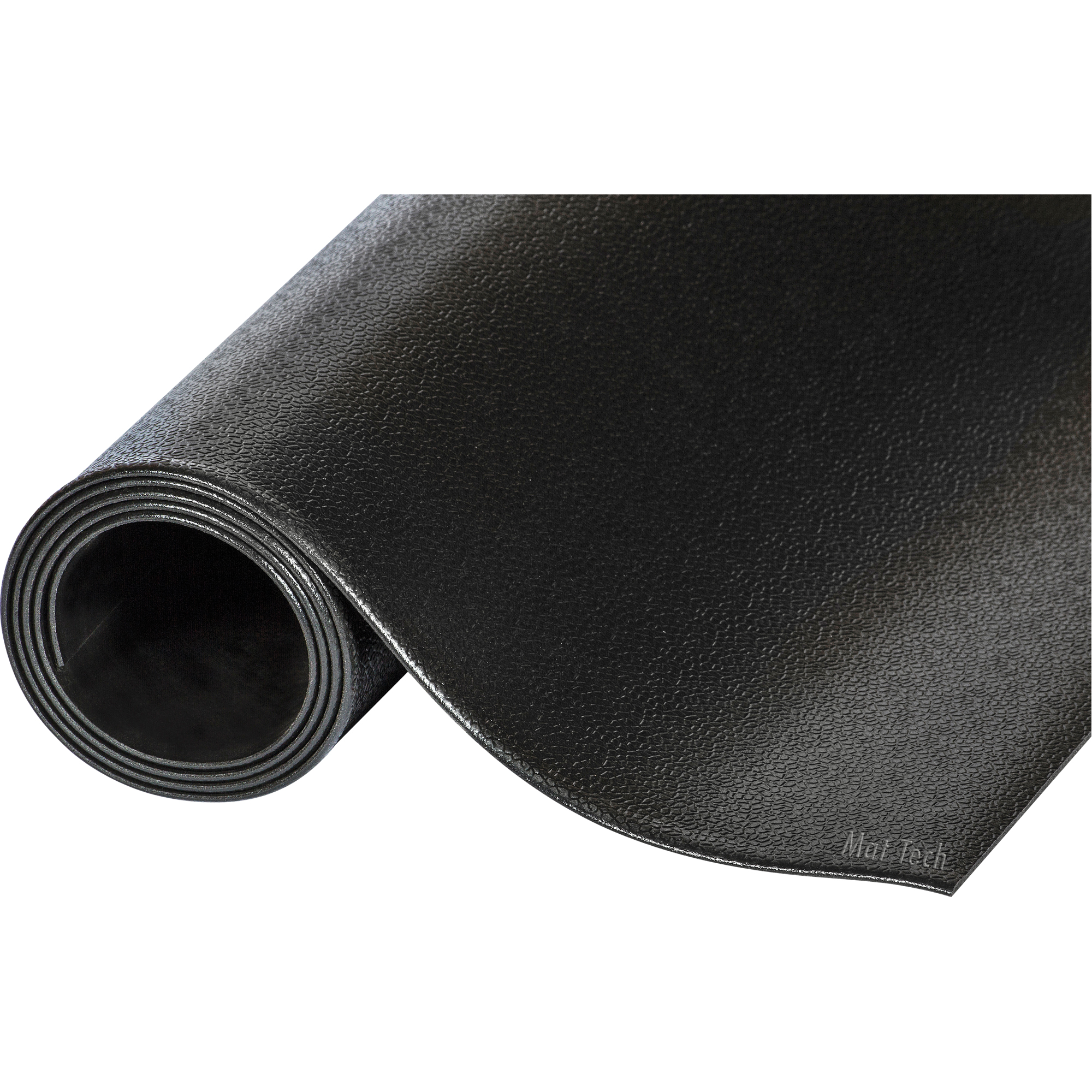 Tapis Pro-TektMC, Rugueux, 3' x 12' x 1/8", Noir, Vinyle