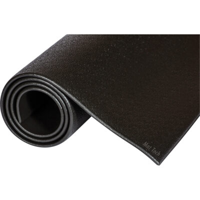 Tapis Tuff-SpunMD, Rugueux, 2' x 28' x 3/8", Noir, Éponge en PVC