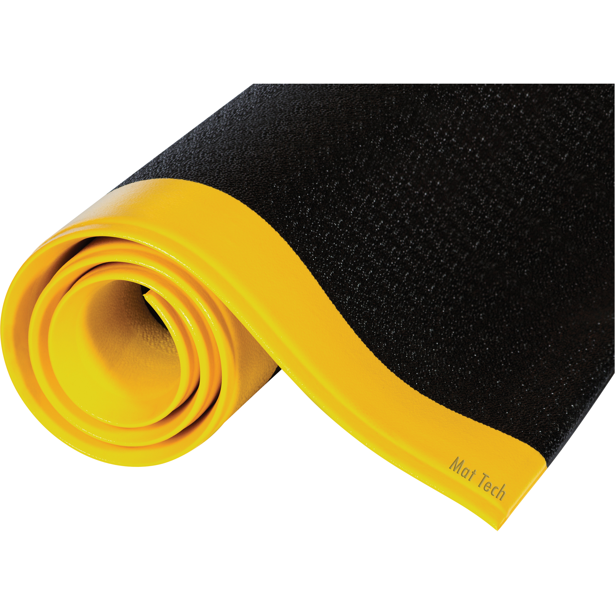 Tapis Tuff-SpunMD, Rugueux, 2' x 40' x 3/8", Noir/Jaune, Éponge en PVC