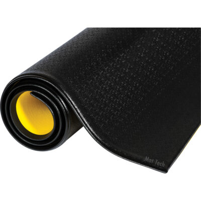 Tapis Wear-BondMC Tuff-SpunMD, Rugueux, 2' x 3' x 9/16", Noir, Éponge en PVC
