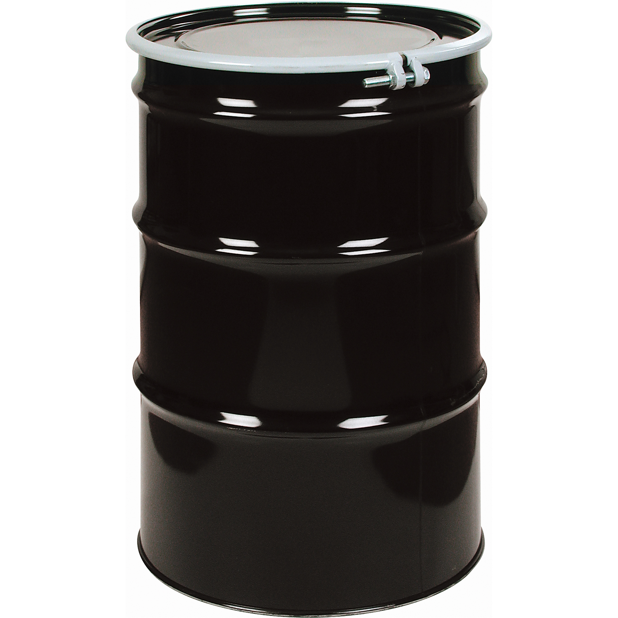 Barils en acier, 55 gal. US (45 gal. imp.), Doublé, Noir, Dessus ouvert, 1A2/Y275/S, Calibre 18 - 20