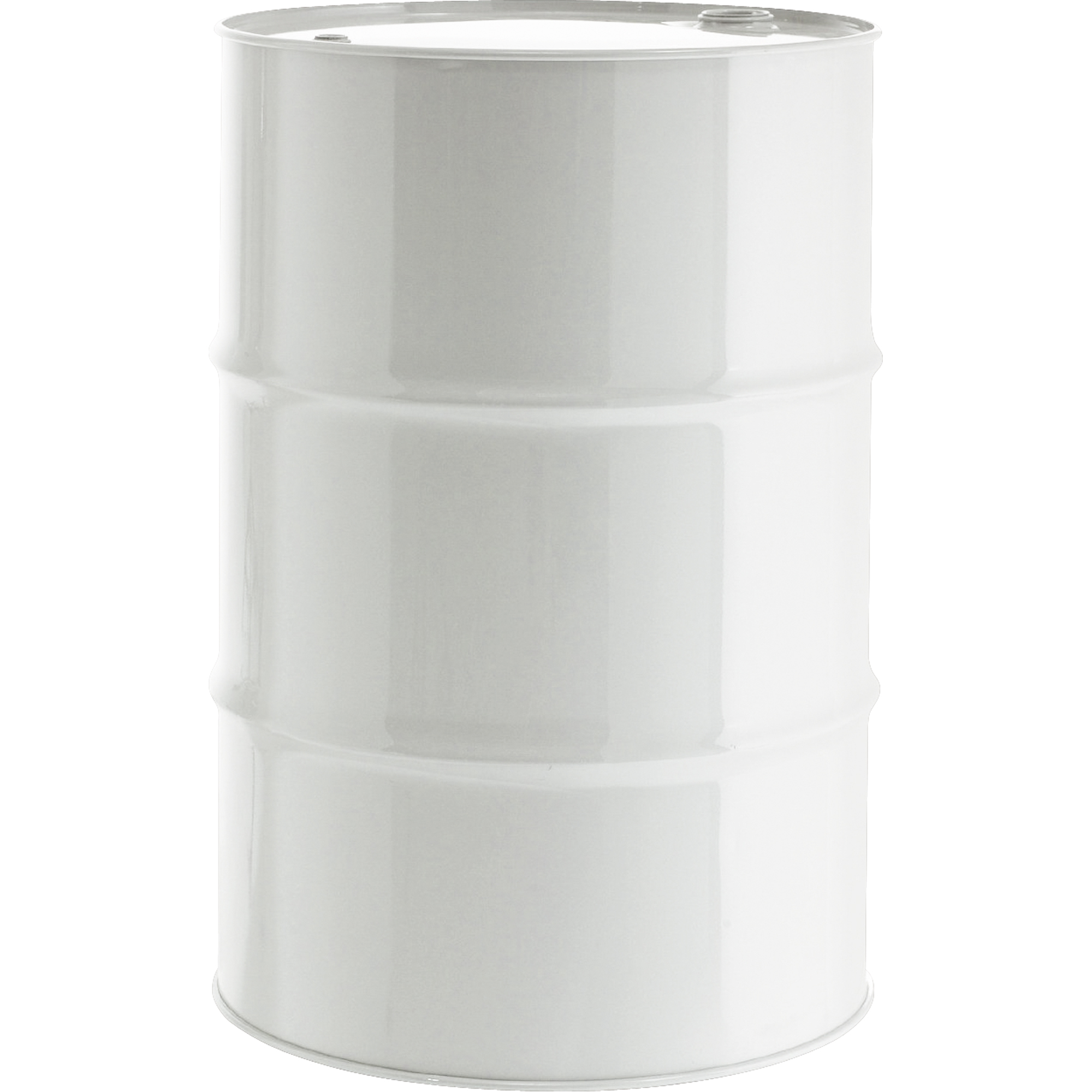 Barils en acier, 55 gal. US (45,8 gal. imp.), Doublé, Blanc, Dessus fermé, 1A1/Y1.8/300, Calibre 16