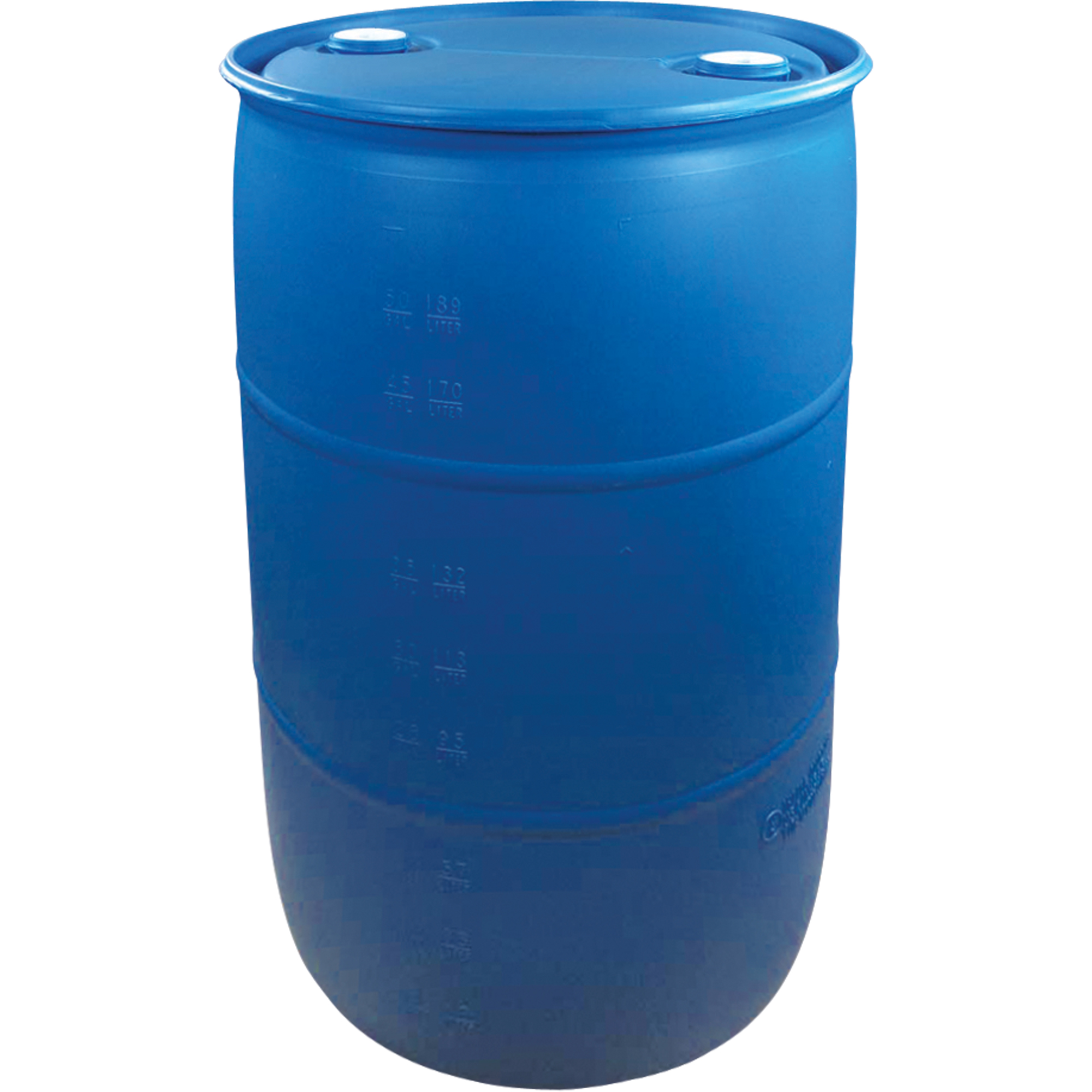 Barils en polyéthylène, 30 gal. US (25 gal. imp.), Dessus fermé, Bleu