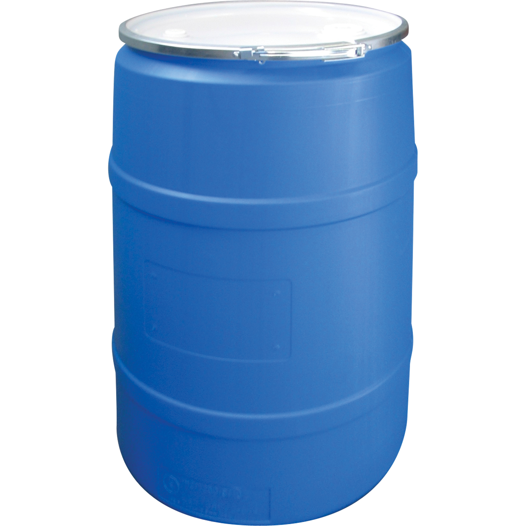 Barils en polyéthylène, 55 gal. US (45 gal. imp.), Dessus ouvert, Bleu