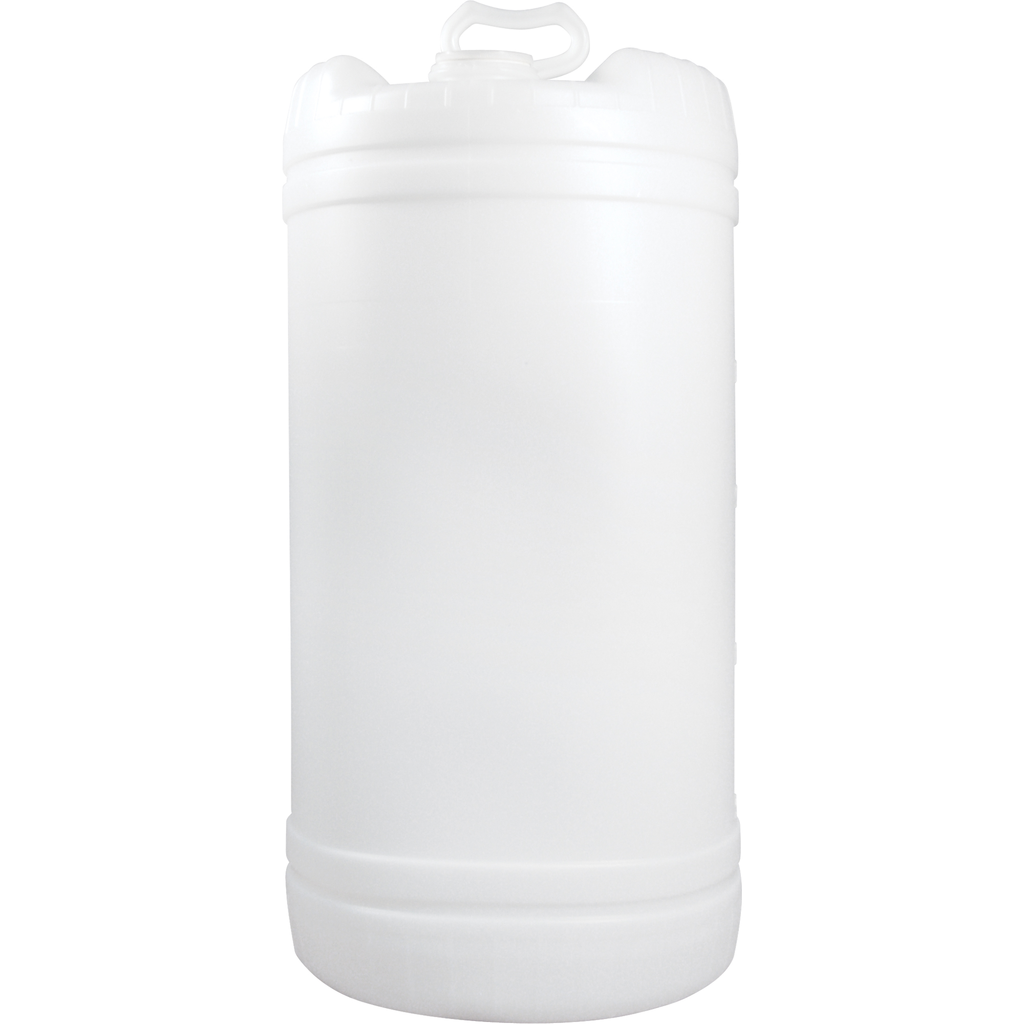 Barils en polyéthylène à ouverture étroite, 15 gal. US (12,49 gal. imp.), Dessus fermé, Naturel