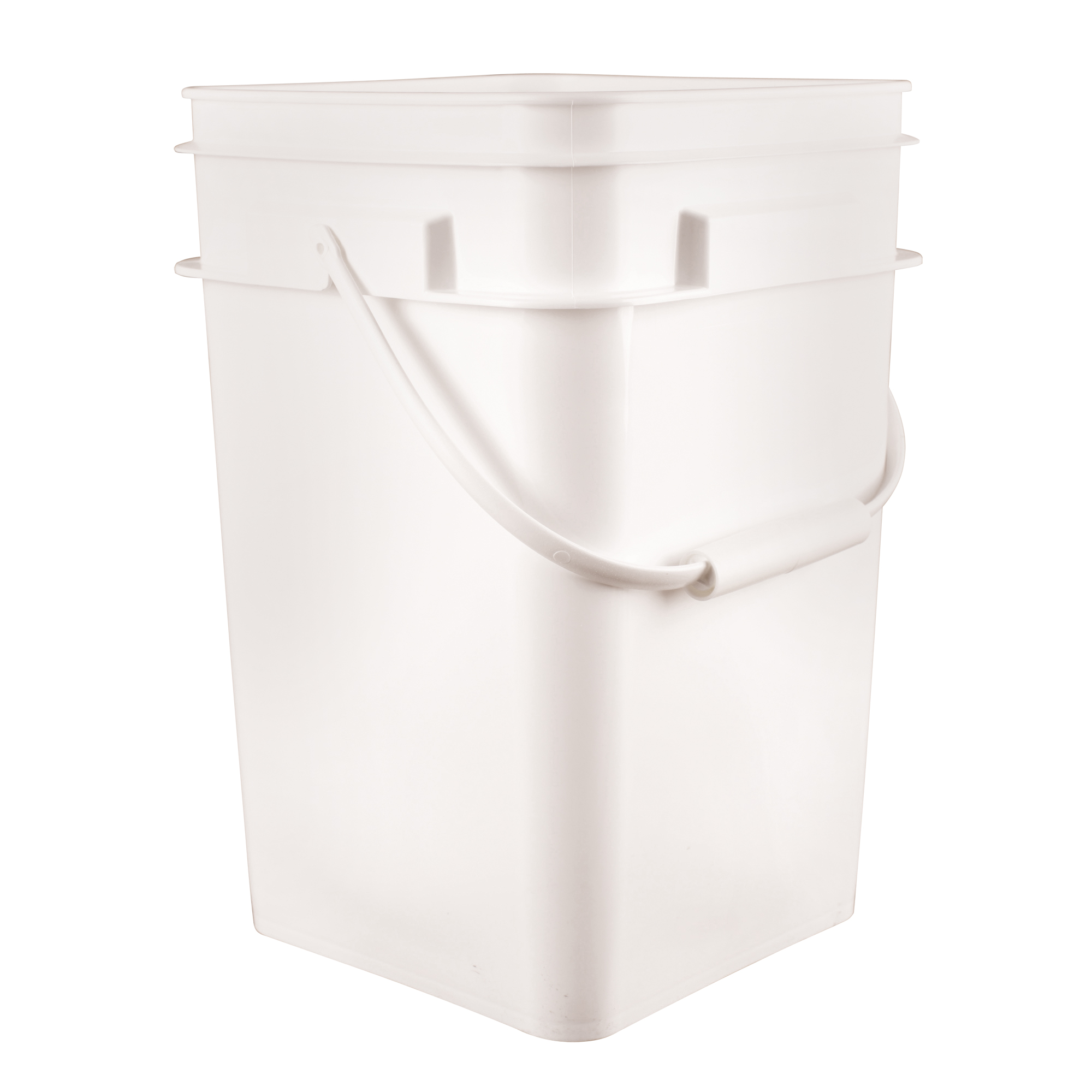 Seau carré, Plastique, 4,25 gal.